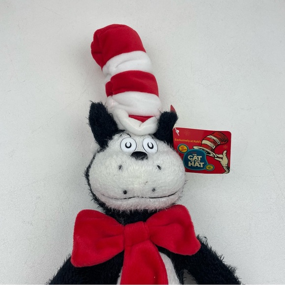 Dr. Seuss Cat In The Hat 2003 Kohl's Cares For Kids 22" Plush Stuffed Animal-Tag - Picture 2 of 9